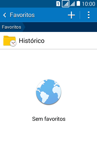 Pressione o ícone de adicionar favoritos. Pressione o ícone de adicionar favoritos.
