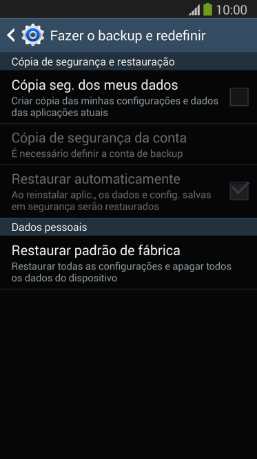 Pressione Restaurar padrão de fábrica. Pressione Restaurar padrão de fábrica.