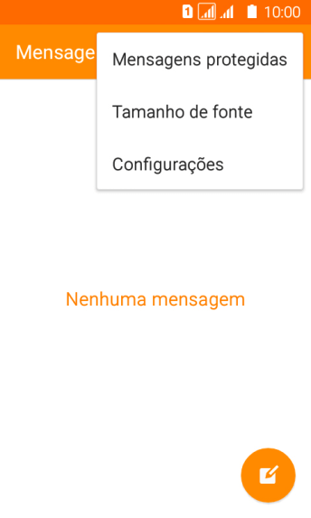 Pressione Configurações. Pressione Configurações.