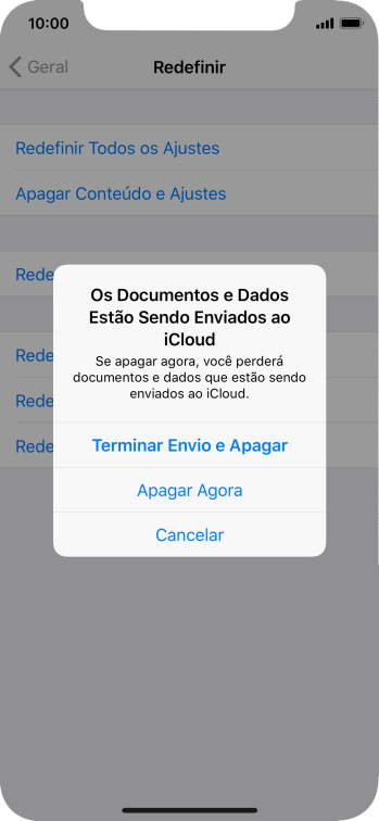 Pressione a configuração desejada. Pressione a configuração desejada.