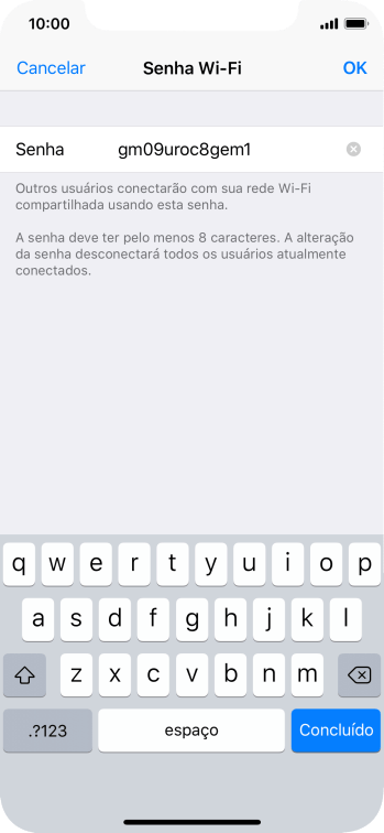 Pressione OK. Pressione OK.