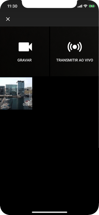 Pressione o vídeo desejado. Pressione o vídeo desejado.