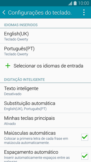 Pressione o idioma escolhido. Pressione o idioma escolhido.