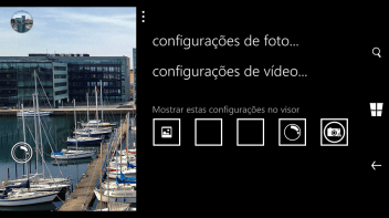 Pressione configurações de vídeo. Pressione configurações de vídeo.
