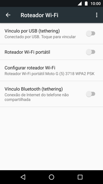 Pressione Configurar roteador Wi-Fi. Pressione Configurar roteador Wi-Fi.