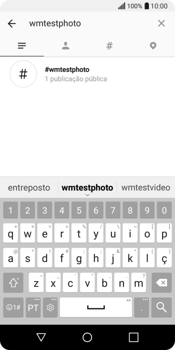 Pressione o hashtag desejado. Pressione o hashtag desejado.
