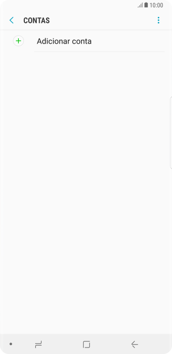 Pressione Adicionar conta. Pressione Adicionar conta.