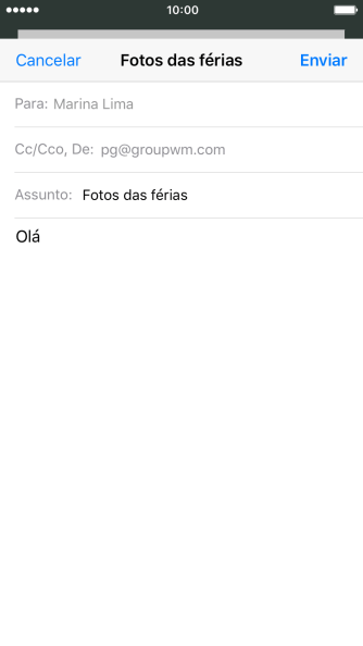 Pressione o campo de escrever, e mantenha-o pressionado até que o menu popup seja mostrado no visor. Pressione o campo de escrever, e mantenha-o pressionado até que o menu popup seja mostrado no visor.