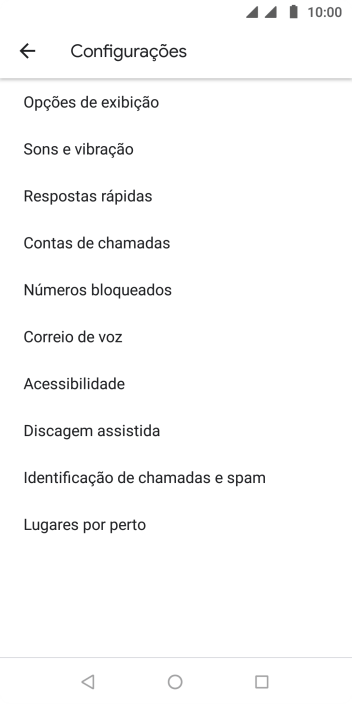 Pressione Contas de chamadas. Pressione Contas de chamadas.