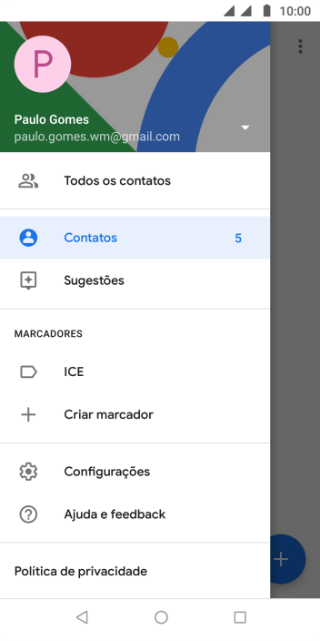 Pressione Configurações. Pressione Configurações.