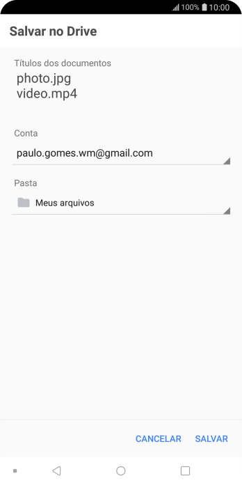 Pressione SALVAR. Pressione SALVAR.