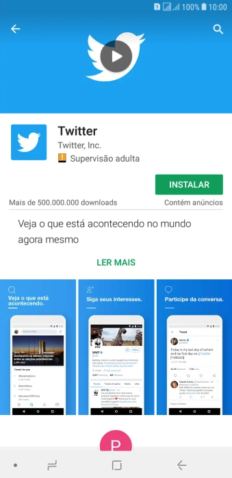 Pressione INSTALAR, e siga as indicações da tela para instalar o app. Pressione INSTALAR, e siga as indicações da tela para instalar o app.