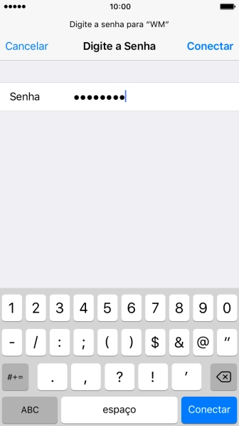 Pressione Conectar. Pressione Conectar.