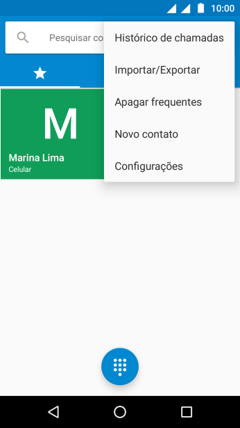 Pressione Configurações. Pressione Configurações.