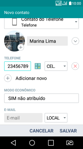 Pressione a lista suspensa ao lado do número de telefone. Pressione a lista suspensa ao lado do número de telefone.