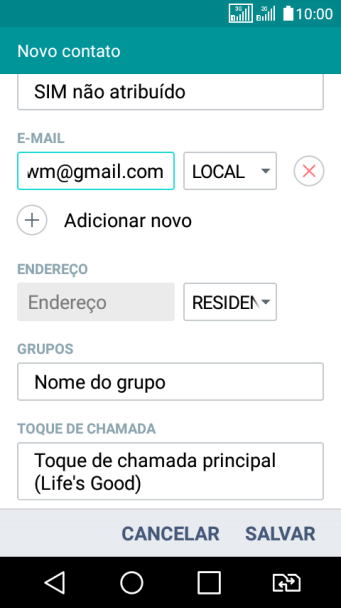 Pressione a lista suspensa ao lado do número do endereço de e-mail. Pressione a lista suspensa ao lado do número do endereço de e-mail.