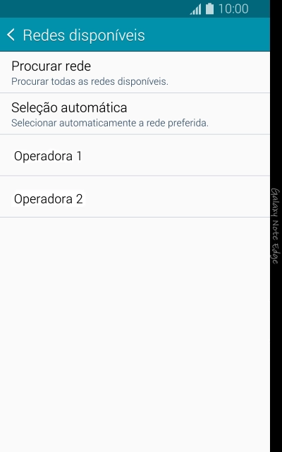 Se você quiser selecionar a rede automaticamente, deve pressionar Seleção automática. Se você quiser selecionar a rede automaticamente, deve pressionar Seleção automática.