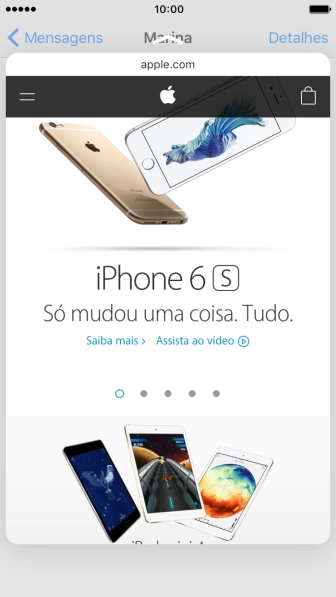 Pressione a tela com intensidade para visualizar uma parte do conteúdo desejado. Pressione a tela com intensidade para visualizar uma parte do conteúdo desejado.