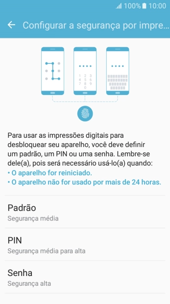 Pressione o código de bloqueio desejado, e siga as instruções da tela para criar um código extra. Pressione o código de bloqueio desejado, e siga as instruções da tela para criar um código extra.