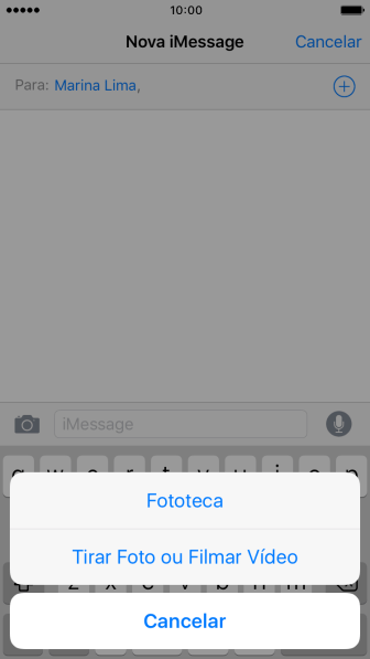 Pressione Fototeca, e navegue até a pasta desejada. Pressione Fototeca, e navegue até a pasta desejada.