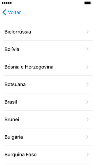 Pressione o país ou região desejados. Pressione o país ou região desejados.