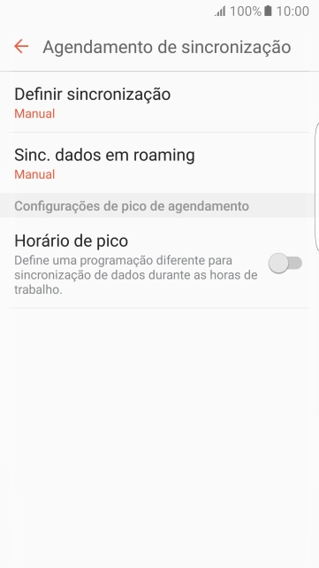 Pressione Definir sincronização. Pressione Definir sincronização.