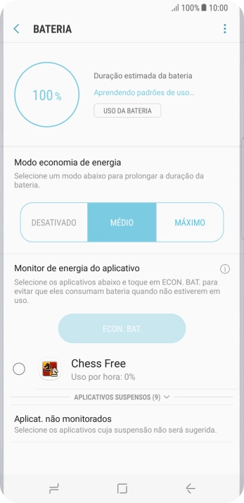 Pressione a tecla de início para finalizar e voltar à tela inicial. Pressione a tecla de início para finalizar e voltar à tela inicial.