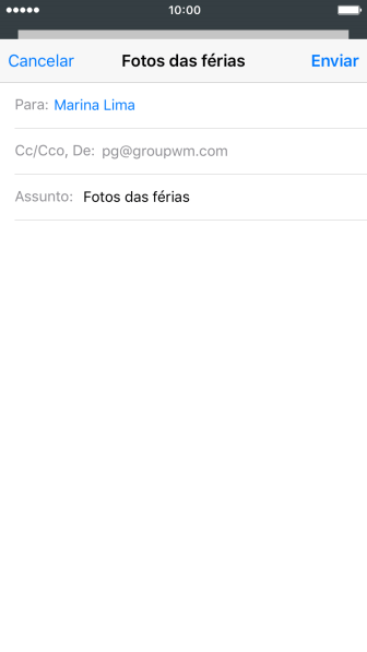 Pressioneo campo de escrever, e escreva o texto do seu e-mail. Pressioneo campo de escrever, e escreva o texto do seu e-mail.