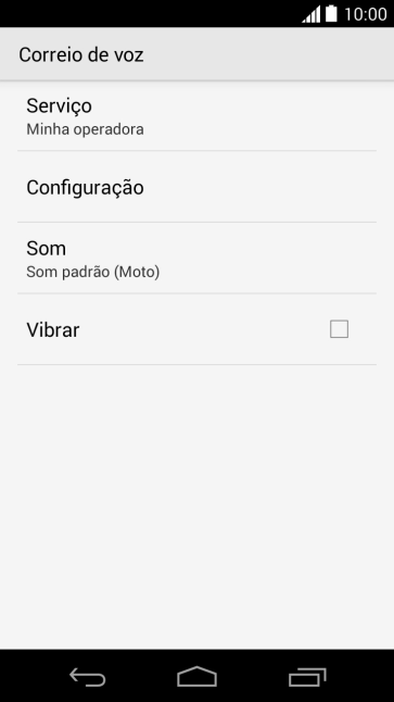 Pressione Configuração. Pressione Configuração.