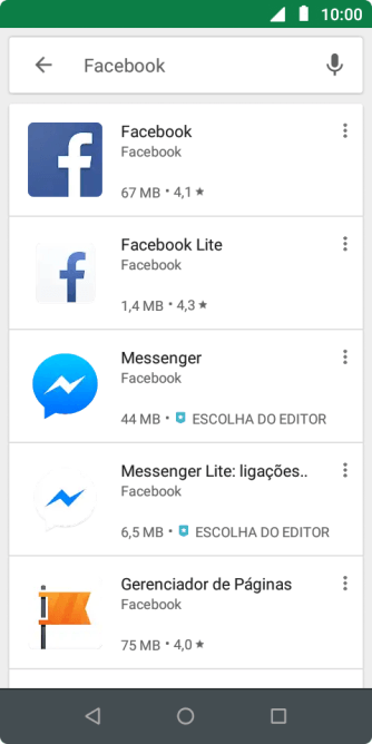 Pressione Facebook. Pressione Facebook.