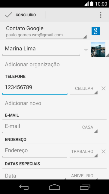 Pressione a lista suspensa ao lado do número de telefone. Pressione a lista suspensa ao lado do número de telefone.