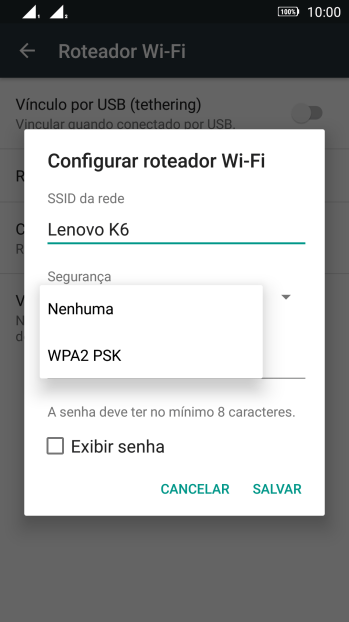Pressione WPA2 PSK para proteger seu Roteador Wi-Fi com uma senha. Pressione WPA2 PSK para proteger seu Roteador Wi-Fi com uma senha.