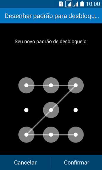 Repita o código do celular selecionado, e pressione Confirmar. Repita o código do celular selecionado, e pressione Confirmar.
