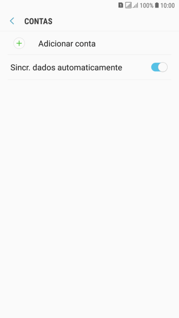 Pressione Adicionar conta. Pressione Adicionar conta.