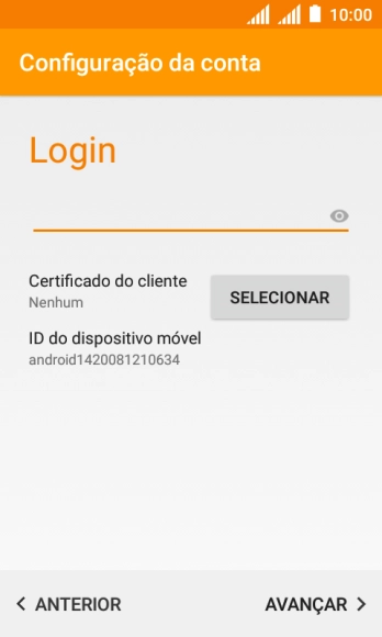 Pressione AVANÇAR. Pressione AVANÇAR.