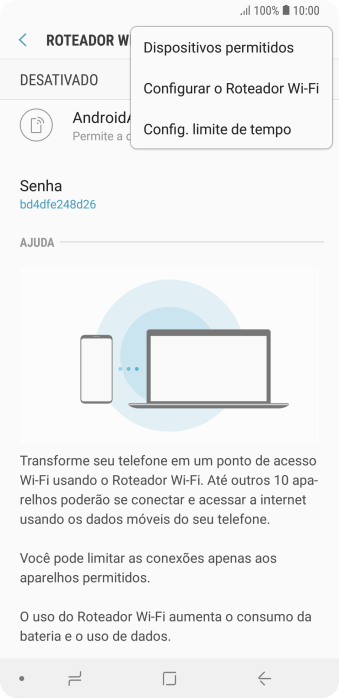 Pressione Configurar o Roteador Wi-Fi. Pressione Configurar o Roteador Wi-Fi.