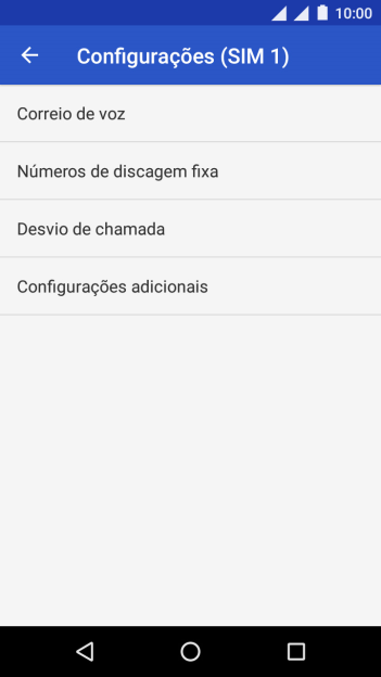 Pressione Configurações adicionais. Pressione Configurações adicionais.