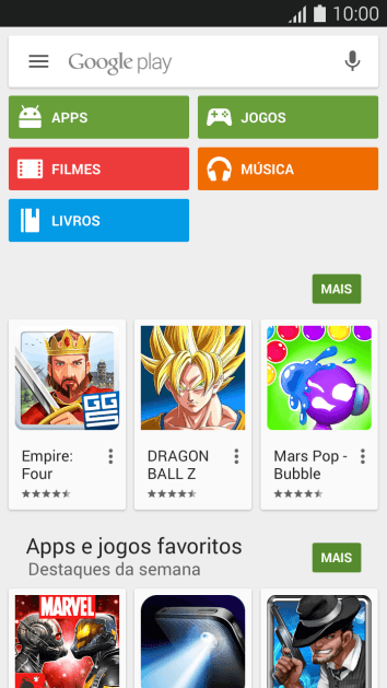 Pressione Google play. Pressione Google play.