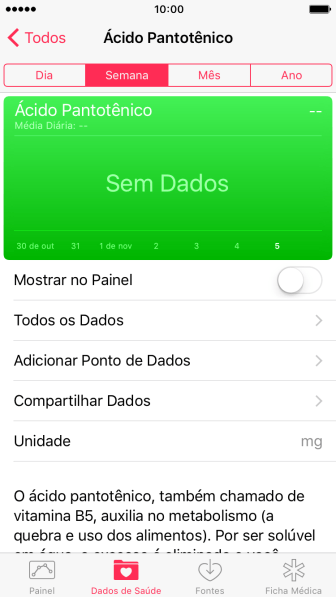 Pressione Adicionar Ponto de Dados, e siga as indicações da tela para inserir as informações desejadas. Pressione Adicionar Ponto de Dados, e siga as indicações da tela para inserir as informações desejadas.