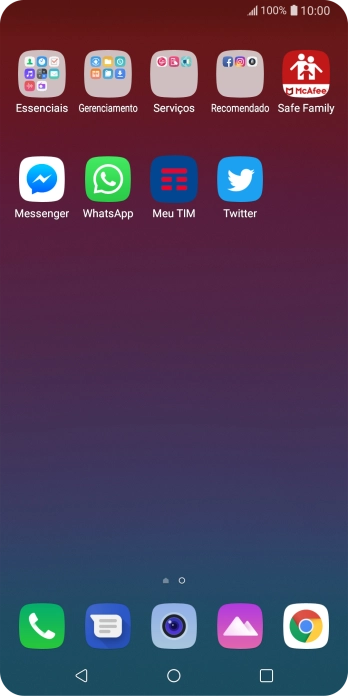 Pressione WhatsApp. Pressione WhatsApp.