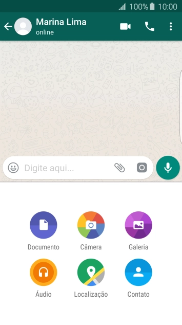 Pressione Galeria, e navegue até a pasta desejada. Pressione Galeria, e navegue até a pasta desejada.