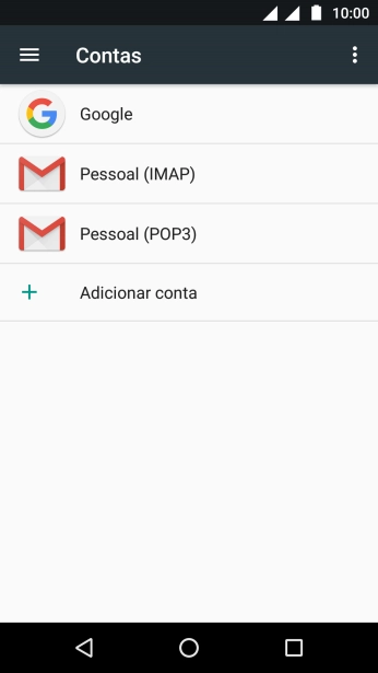 Pressione o ícone de menu. Pressione o ícone de menu.