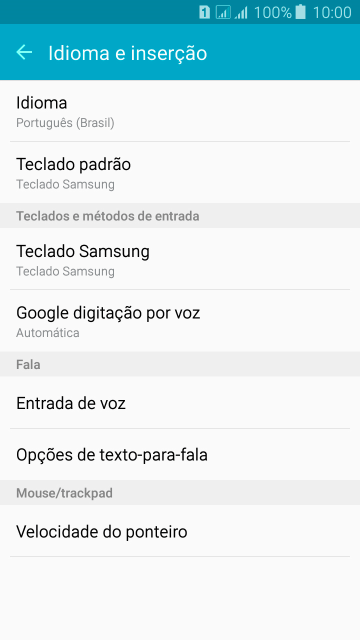 Pressione Teclado Samsung. Pressione Teclado Samsung.