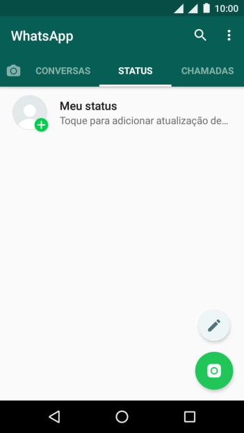 Pressione o ícone de câmera. Pressione o ícone de câmera.