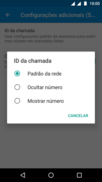 Pressione Mostrar número para ativar a identificação do seu número. Pressione Mostrar número para ativar a identificação do seu número.