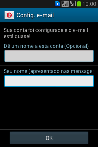 Pressione OK. Pressione OK.
