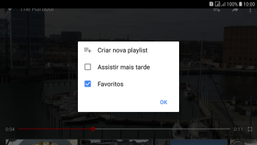 Pressione a lista de reprodução desejada. Pressione a lista de reprodução desejada.