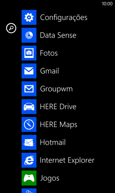 Pressione Configurações. Pressione Configurações.