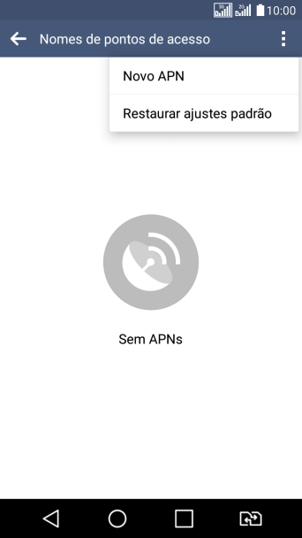 Pressione Novo APN. Pressione Novo APN.