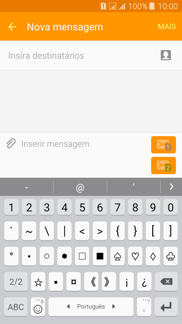 Pressione ABC para retornar à digitação. Pressione ABC para retornar à digitação.